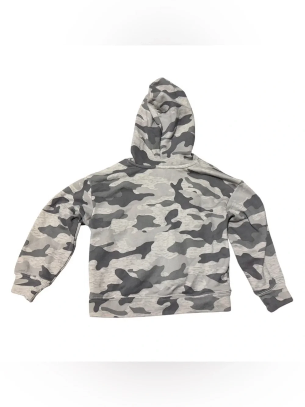 Kids Gray Camo Hoodie Sweatshirt